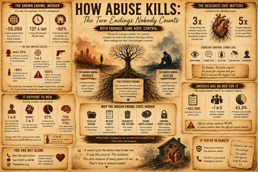 How Abuse Kills: The Two Endings Nobody Counts