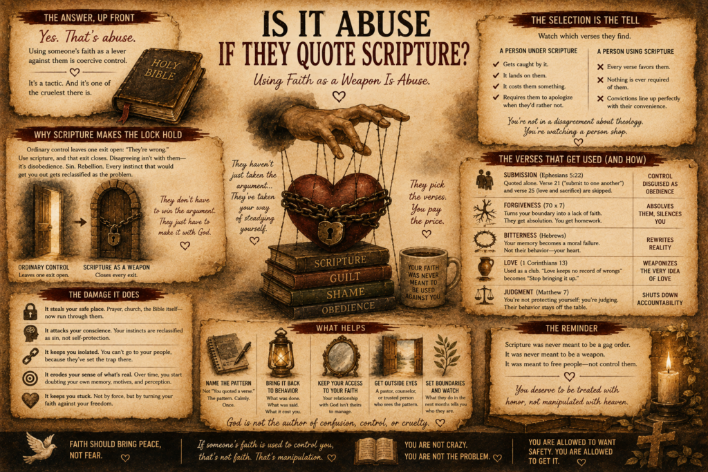 Spiritual Abuse: You Can’t Win an Argument With God