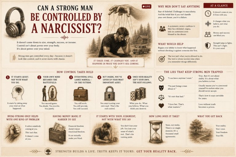 Can a Strong Man Be Controlled by a Narcissist?