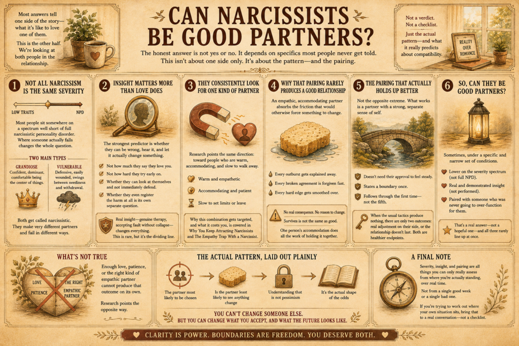 Can narcissists be good partners