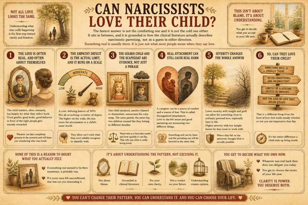 Can narcissists love their child