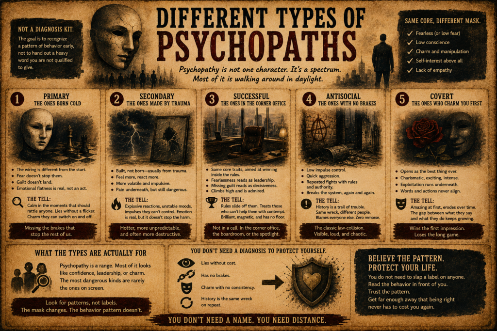 Different Types of Psychopaths