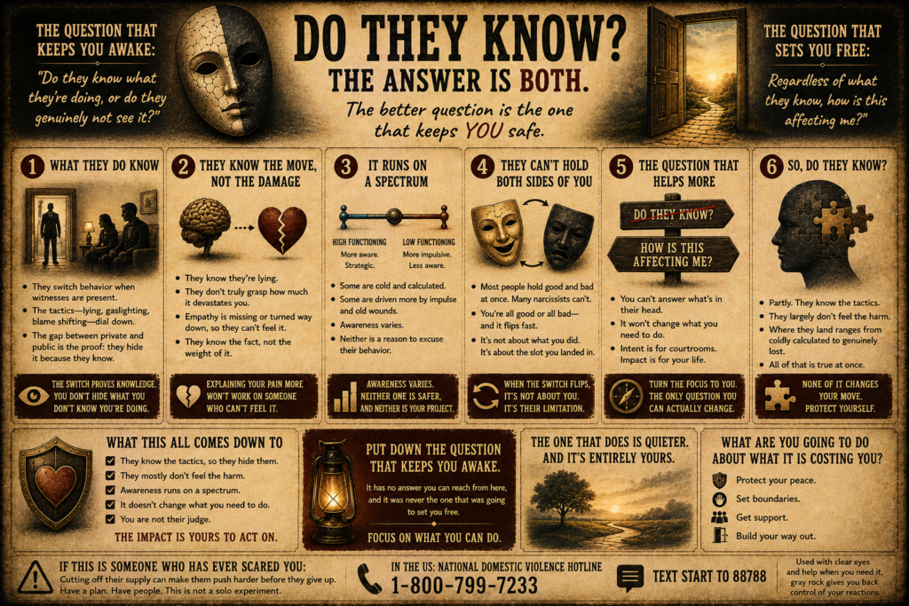 Do Narcissists Know They're Hurting You?
