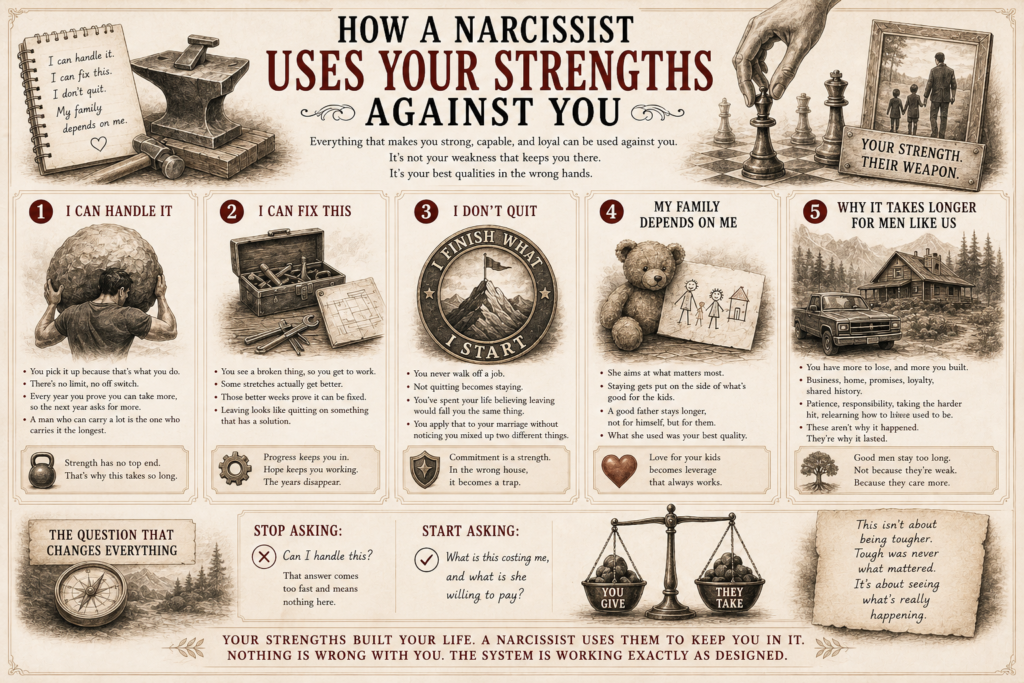 How a narcissist uses your strengths against you