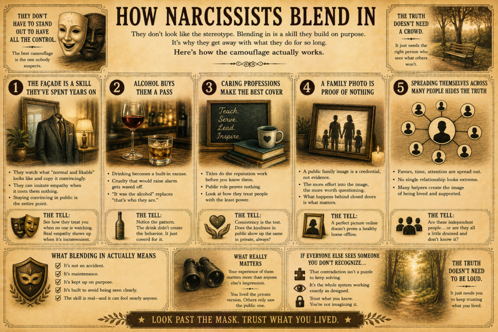 How Narcissists Blend In