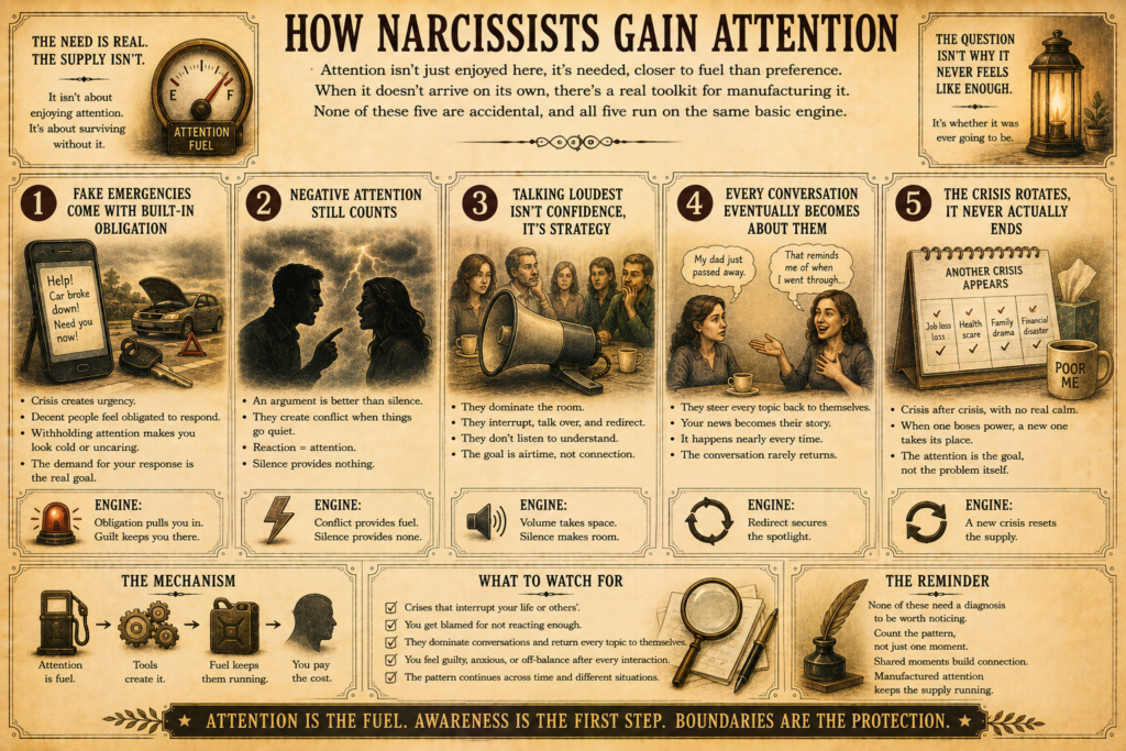 How Narcissists Gain Attention