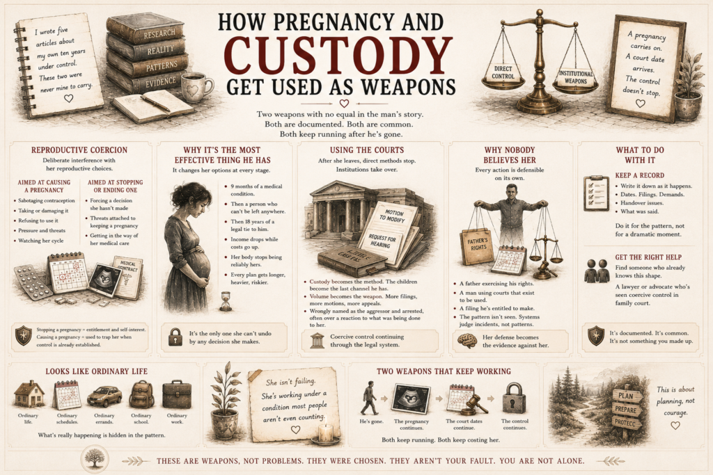 How pregnancy and custody get used as weapons