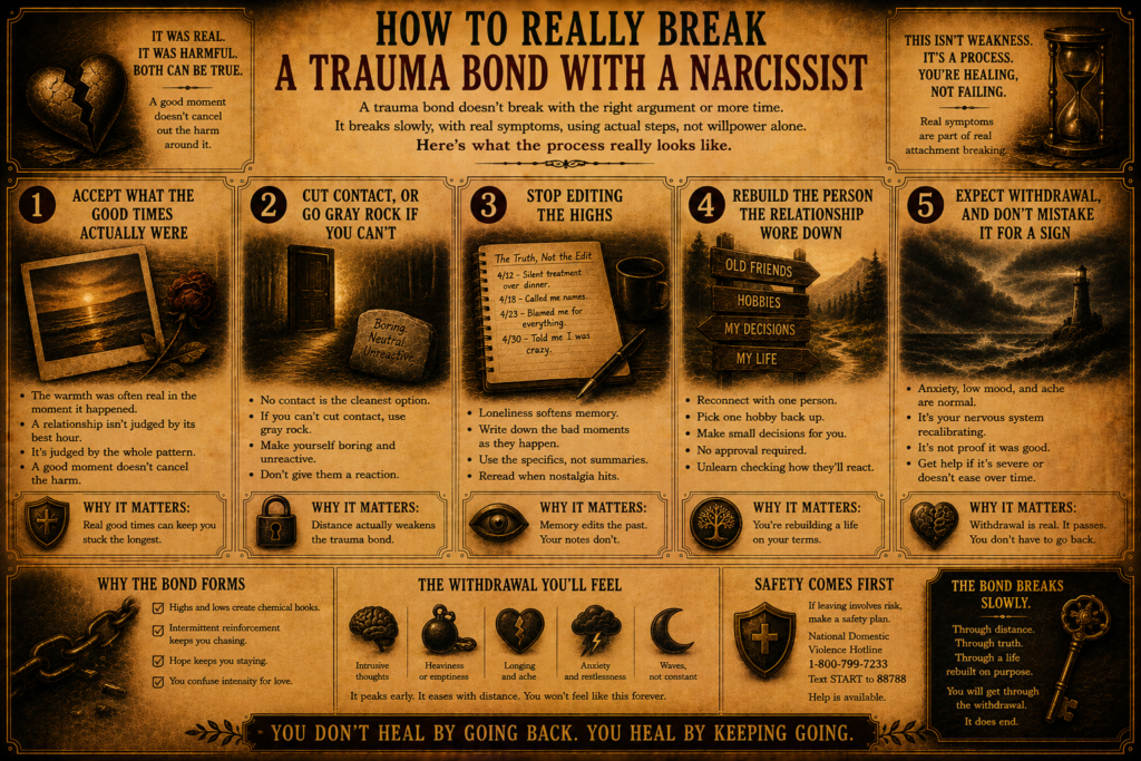 How to Break a Trauma Bond With a Narcissist