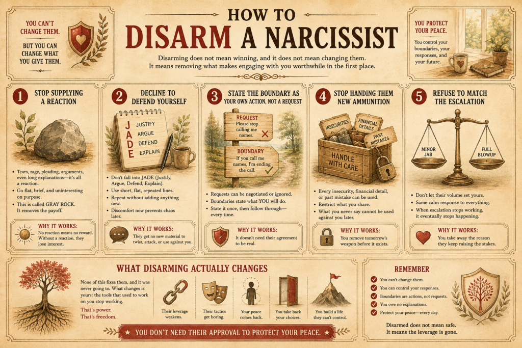 How to disarm a narcissist