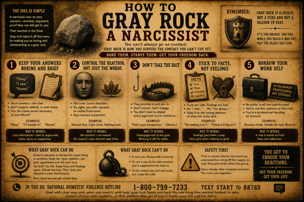 How to Gray Rock a Narcissist