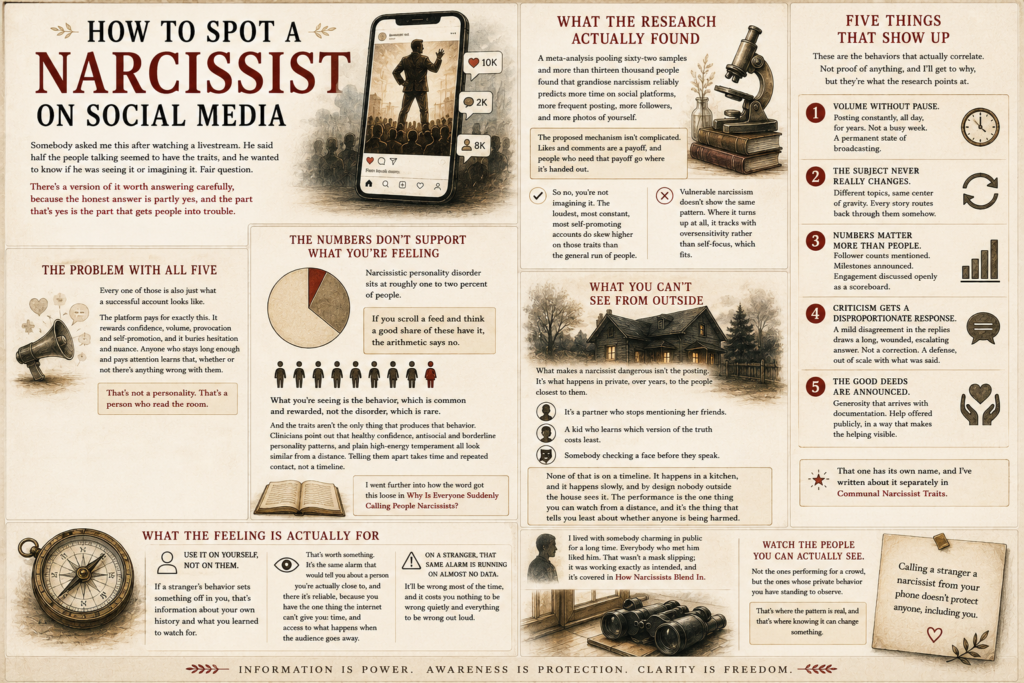 How to spot a narcissist on social media