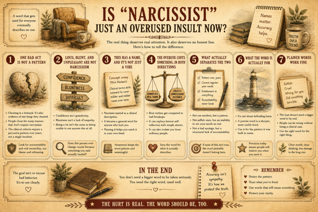 Is narcissist just an overused insult now
