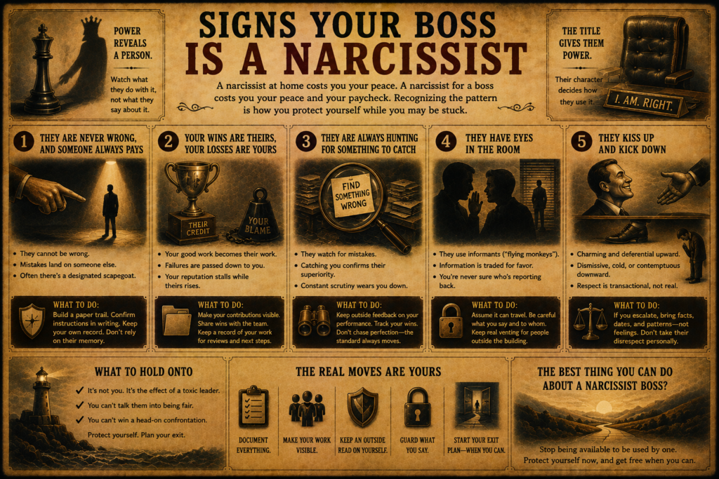 Signs Your Boss Is a Narcissist