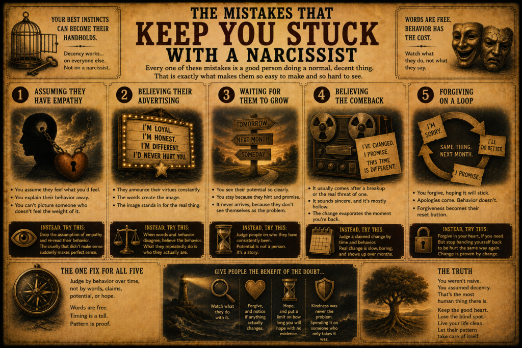 The Mistakes That Keep You Stuck With a Narcissist