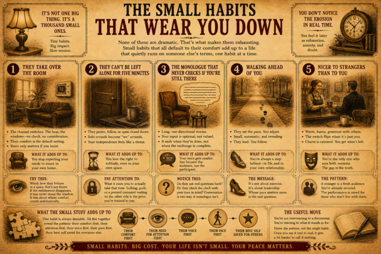 The Small Habits That Wear You Down