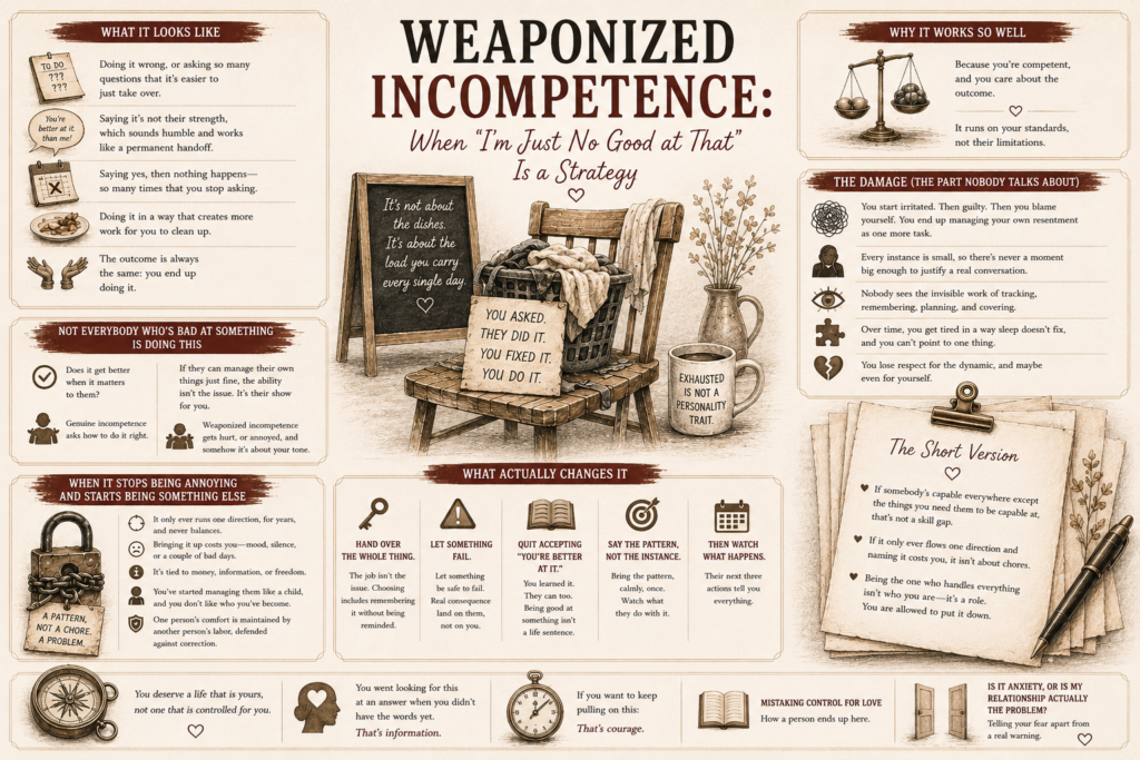 Weaponized incompetence