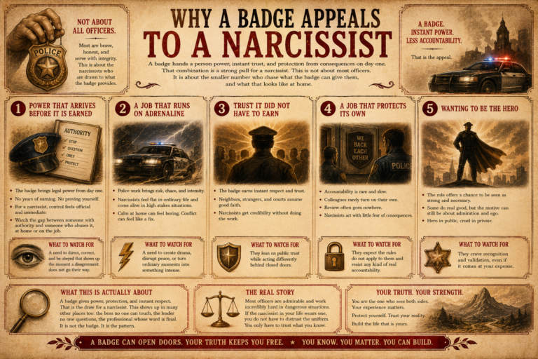 Why a Badge Appeals to a Narcissist