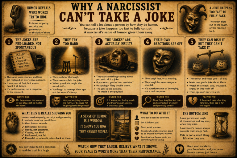 Why a Narcissist Can’t Take a Joke
