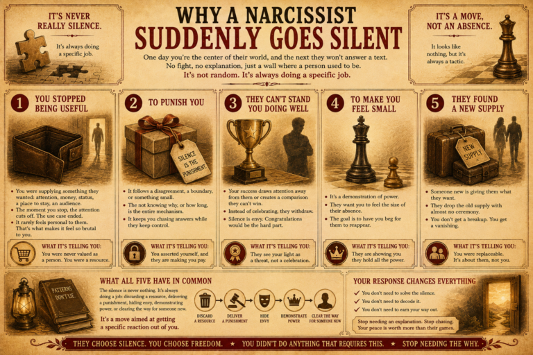 Why a Narcissist Suddenly Goes Silent