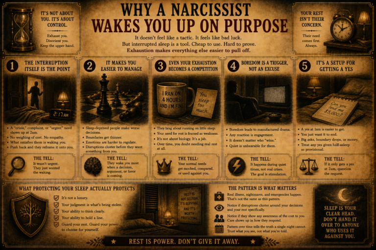 Why a Narcissist Wakes You Up on Purpose