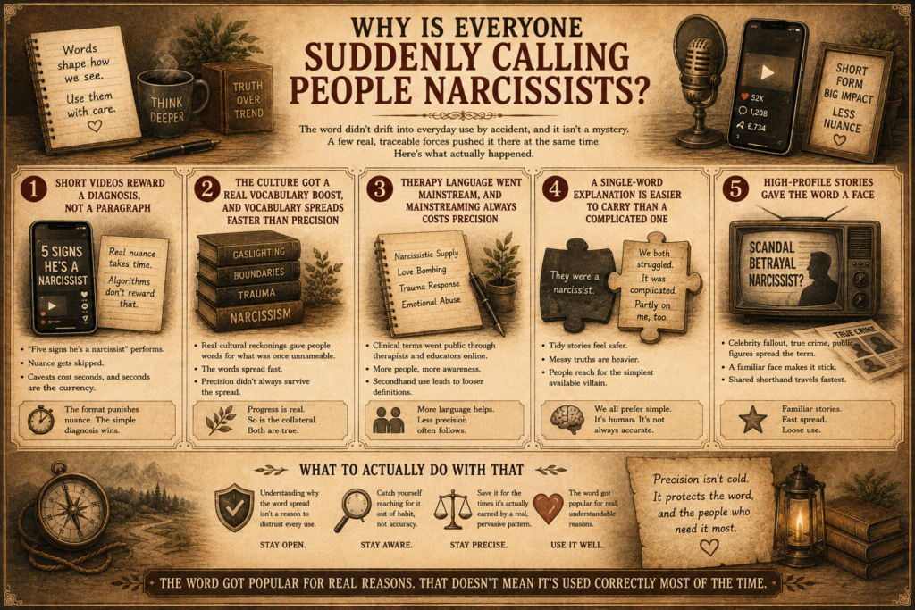 Why is everyone suddenly calling people narcissists