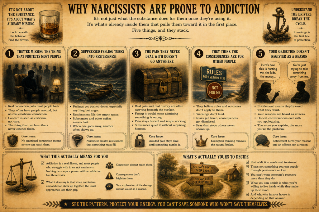 Why Narcissists Are Prone to Addiction