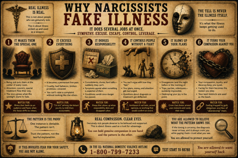 Why Narcissists Fake Illness