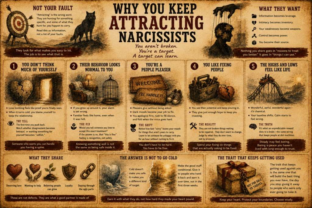 Why You Keep Attracting Narcissists