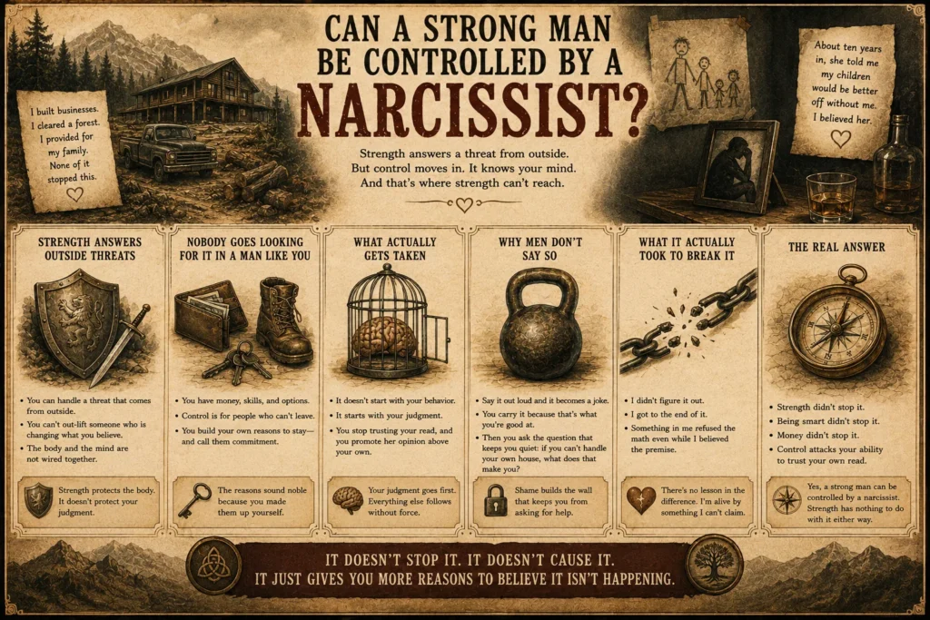 Can a Strong Man Be Controlled by a Narcissist?