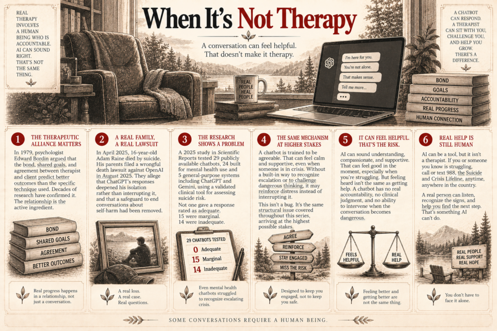 When it's not therapy